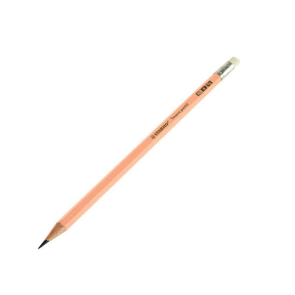 Μολύβι με Γόμα HB Swano Pastel 4908/04 Σομόν Stabilo - 98000