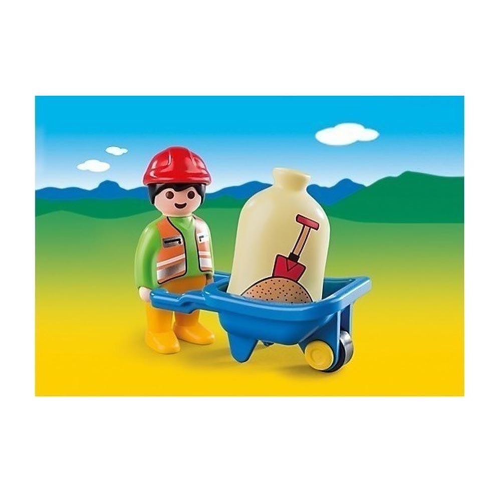 123 - Εργάτης Με Καροτσάκι 6961 Playmobil - 1