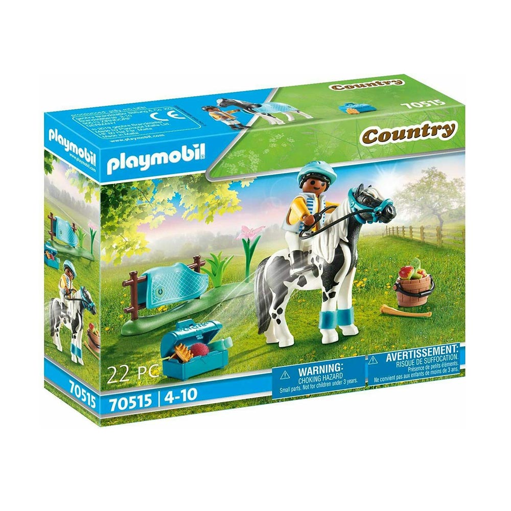 Country Life- Αναβάτης Με Πόνυ Lewitzer 70515 Playmobil - 0