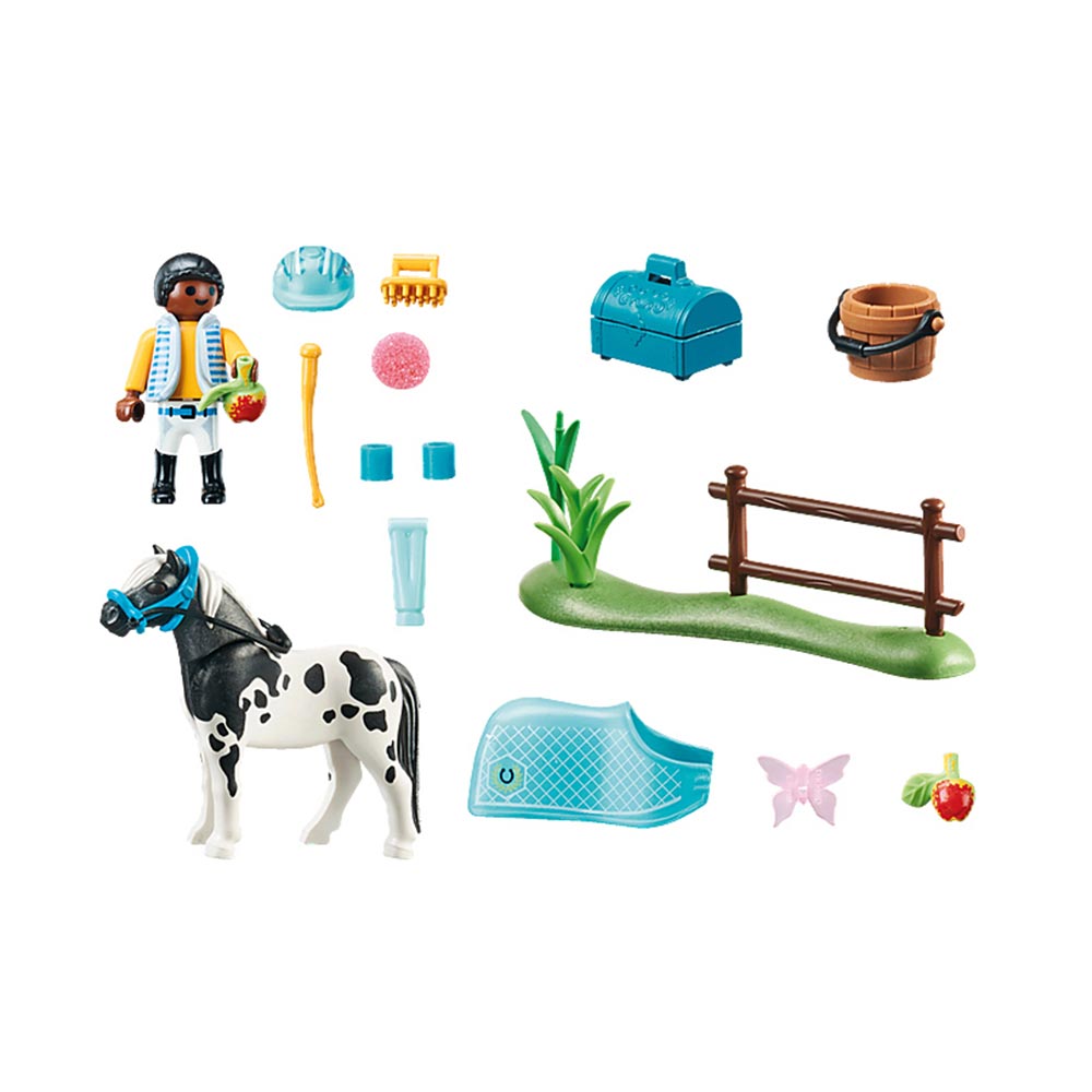 Country Life- Αναβάτης Με Πόνυ Lewitzer 70515 Playmobil - 1