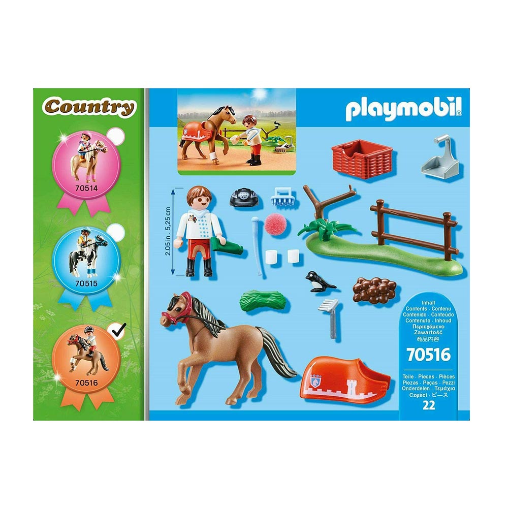 Country Life- Αναβάτης Με Πόνυ Connemara 70516 Playmobil - 4
