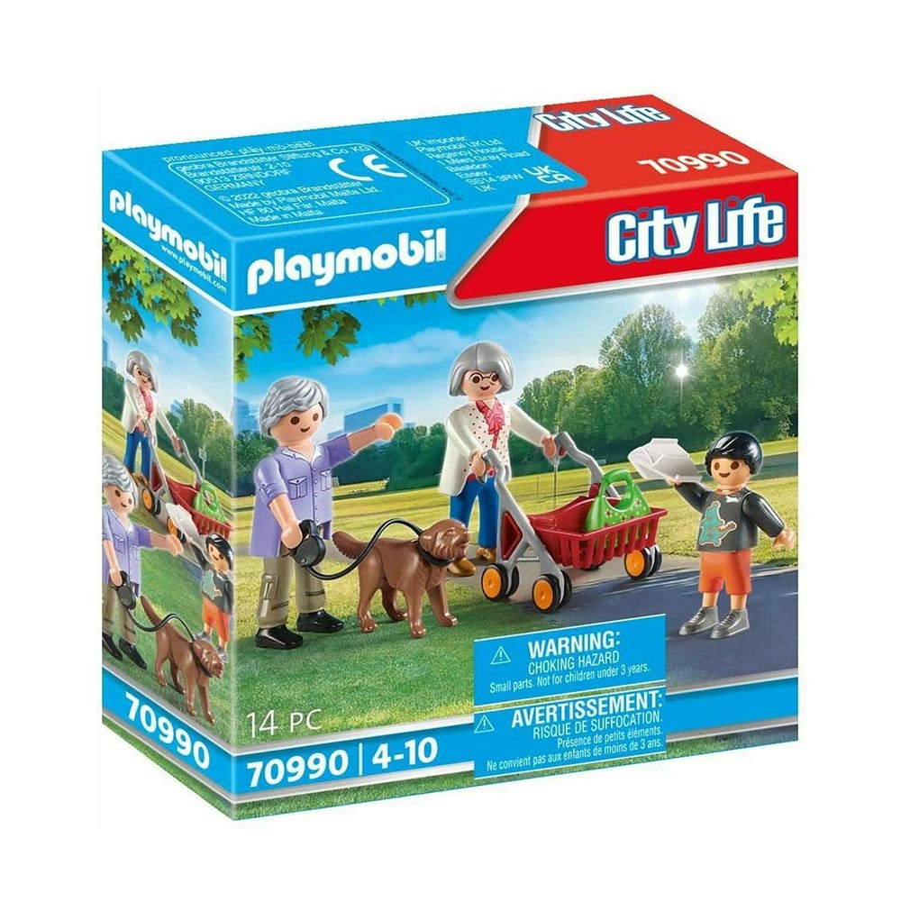 City Life - Παππούς και Γιαγιά με Εγγονάκι 70990 Playmobil - 0