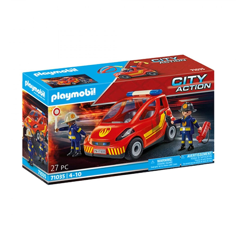 City Action - Μικρό Όχημα Πυροσβεστικής Με Πυροσβέστες 71035 Playmobil - 63610