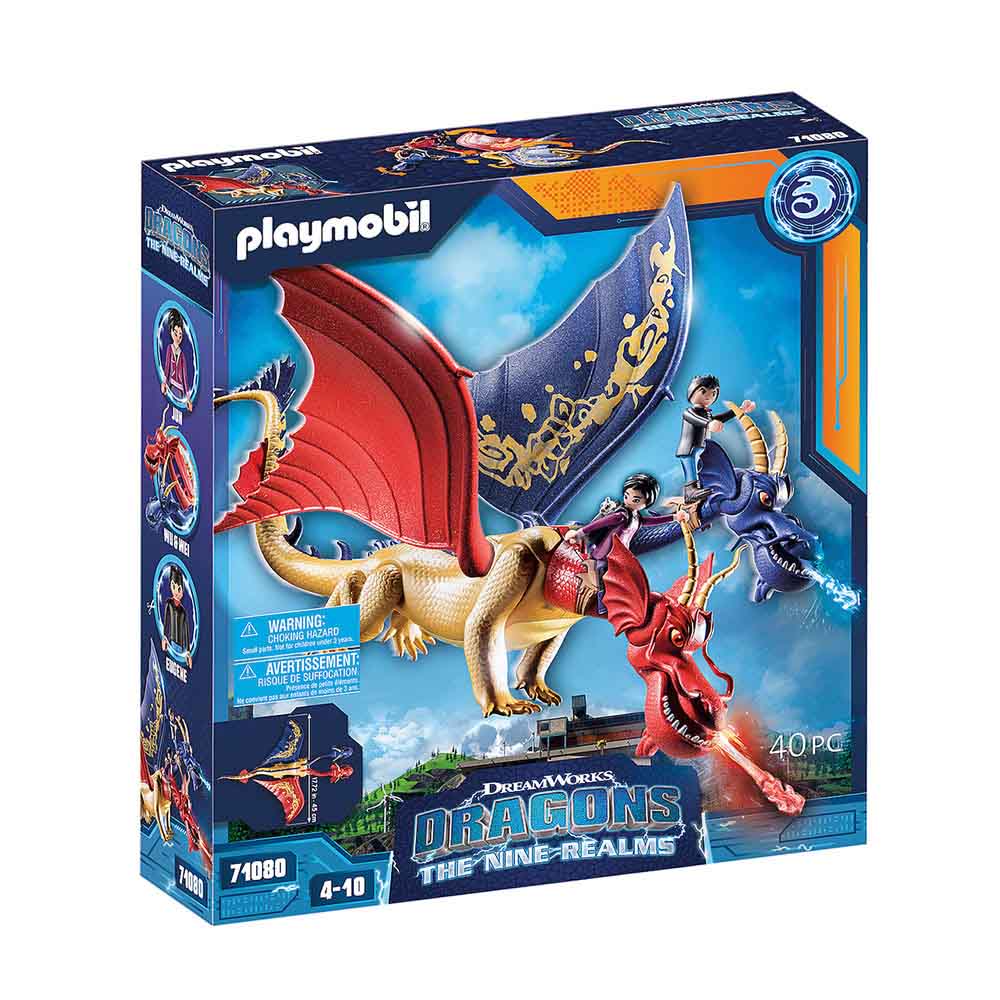 Dragons The Nine Realms - Οι Wu & Wei με την Jun 71080 Playmobil - 63634