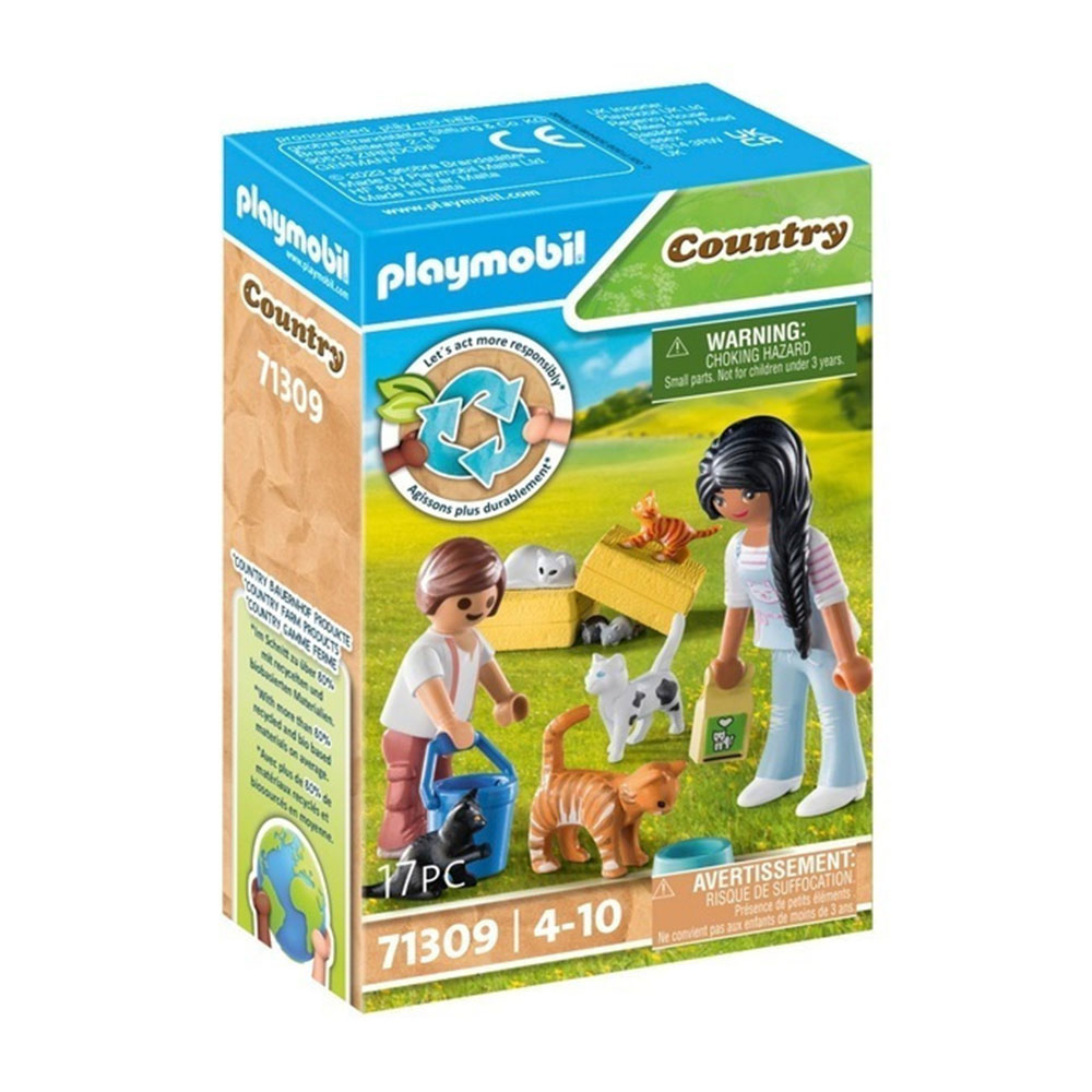 Country Life - Οικογένεια Με Γατούλες 71309 Playmobil - 63482