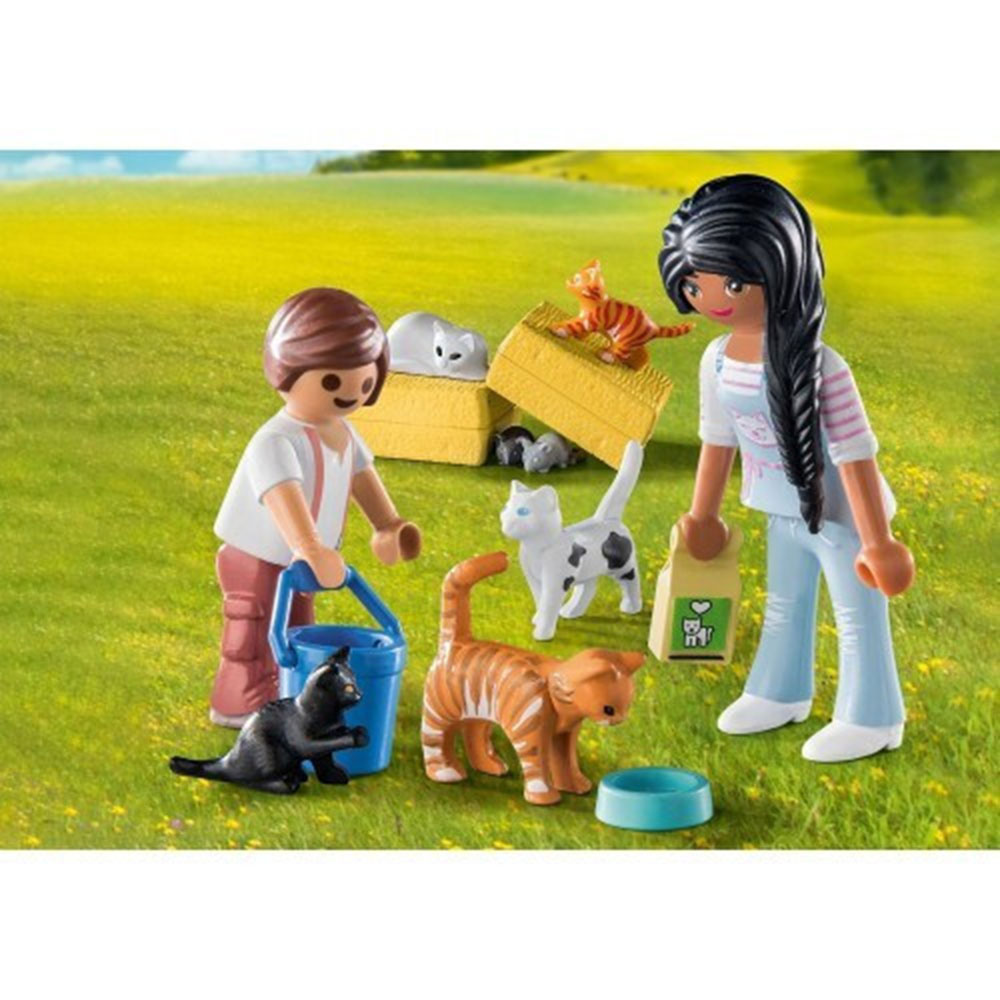 Country Life - Οικογένεια Με Γατούλες 71309 Playmobil - 1