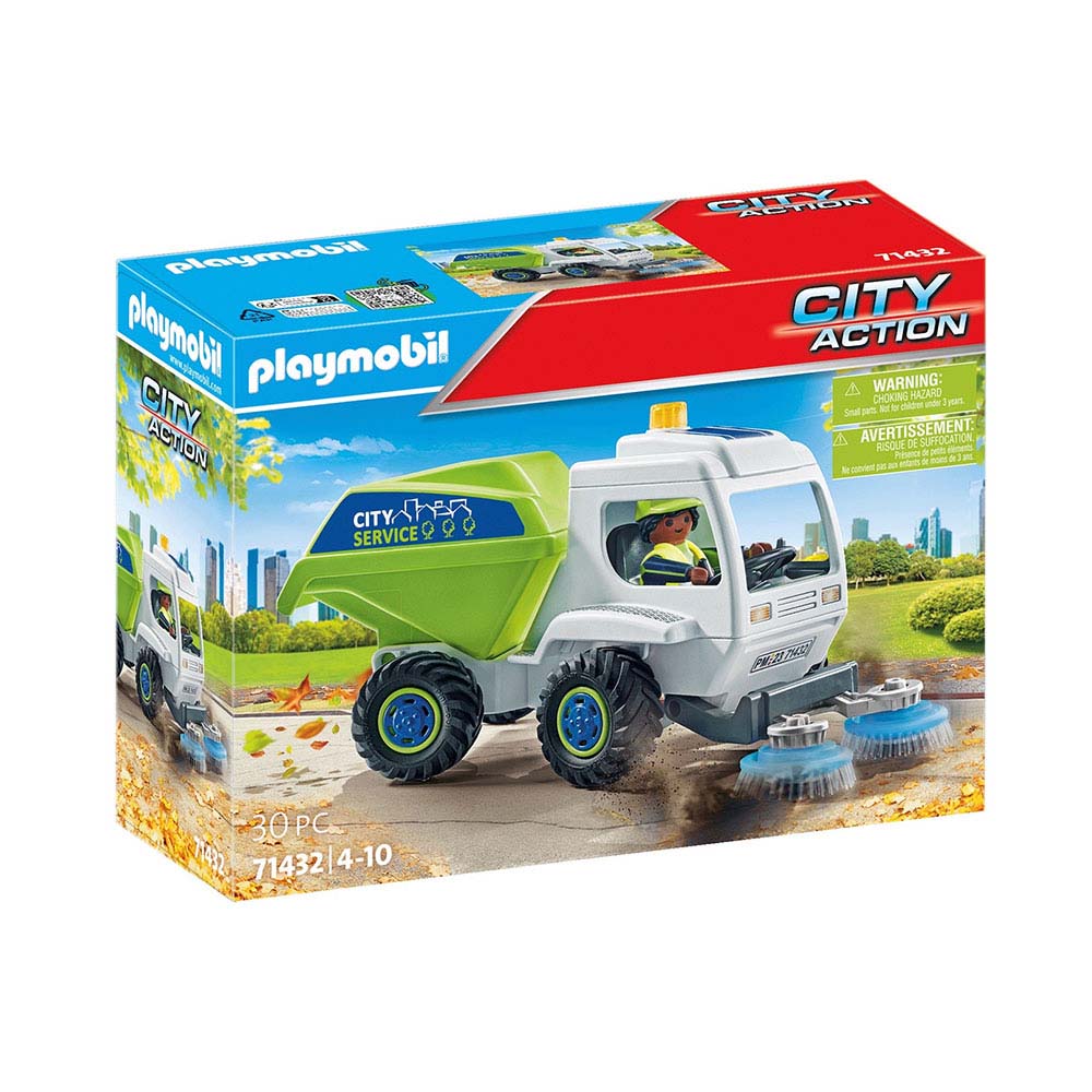 City Action - Όχημα Καθαρισμού Δρόμων 71432  Playmobil - 63577