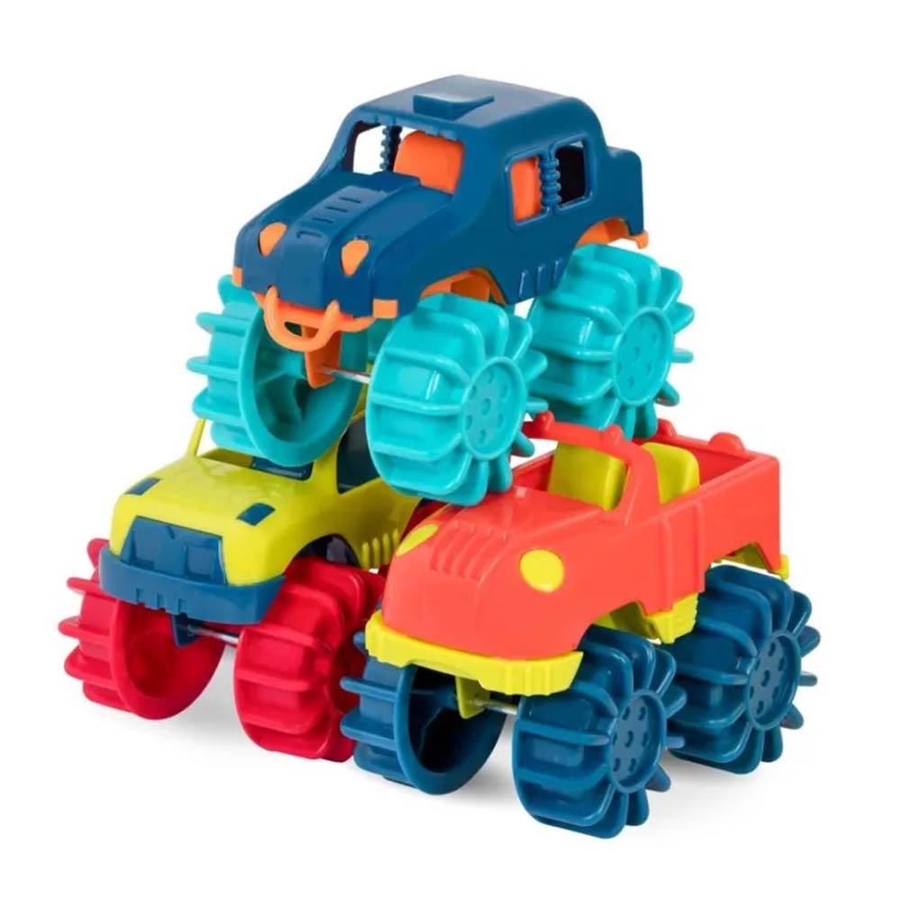 Σετ Οχήματα Mini Monster Trucks 6τμχ BX1807Z B.Toys - 2