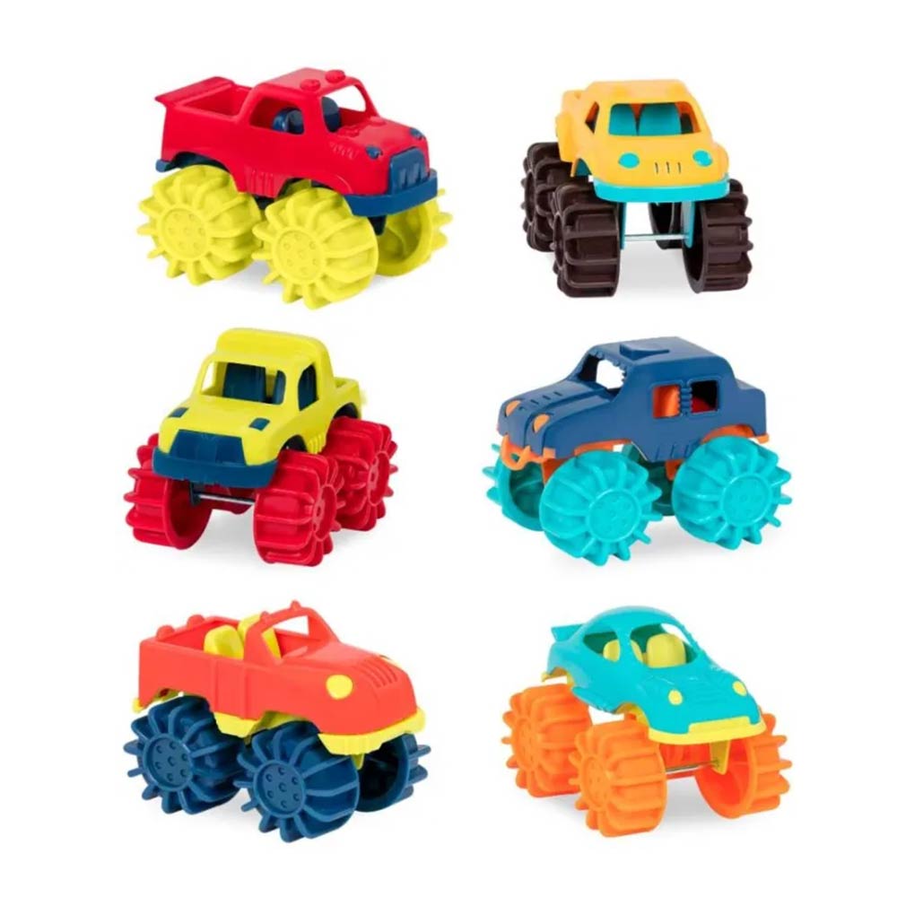 Σετ Οχήματα Mini Monster Trucks 6τμχ BX1807Z B.Toys - 1