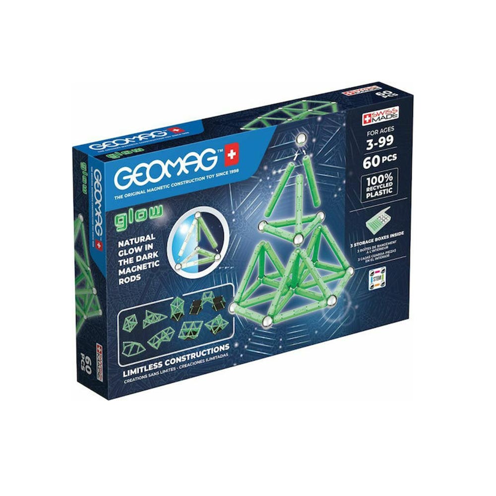 Μαγνητικό Παιχνίδι Glow 60 - Green PF.523.338.00 Geomag - 110053