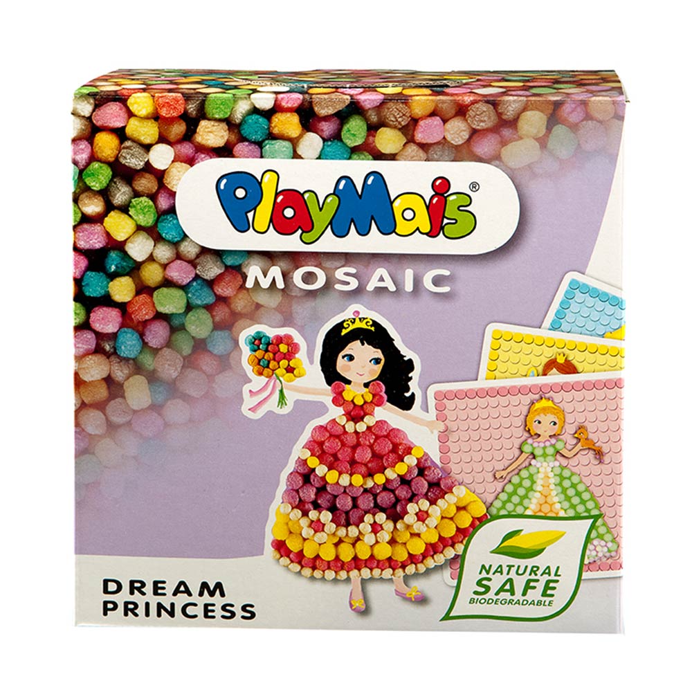 Κατασκευή με Σφουγγαράκια από Καλαμπόκι Mosaic - Dream Princess 160178 Playmais - 87909