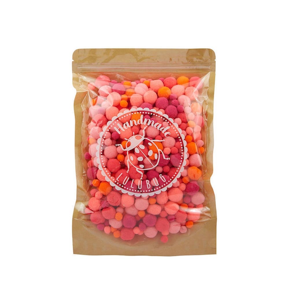 Pom Pon Neon 500pcs Felt Look 20016 Lulubug Handmade - 120616