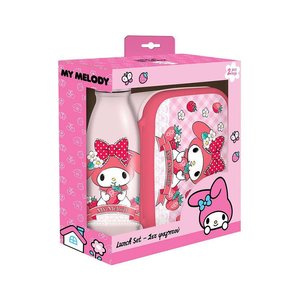 Σετ Φαγητοδοχείο 800ml & Παγούρι 500ml  My Melody 490240 Must - 115734
