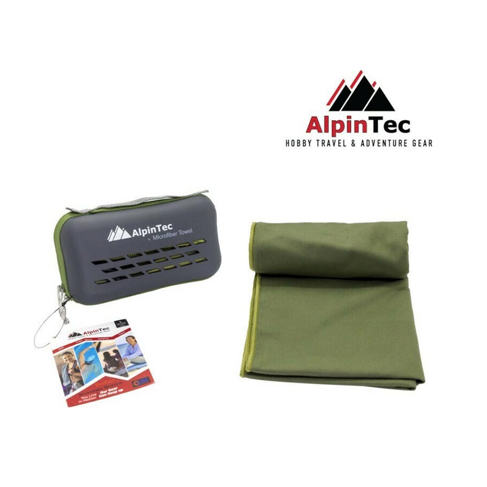 Πετσέτα Microfiber DryFast XL 75x150 Army Green Alpintec