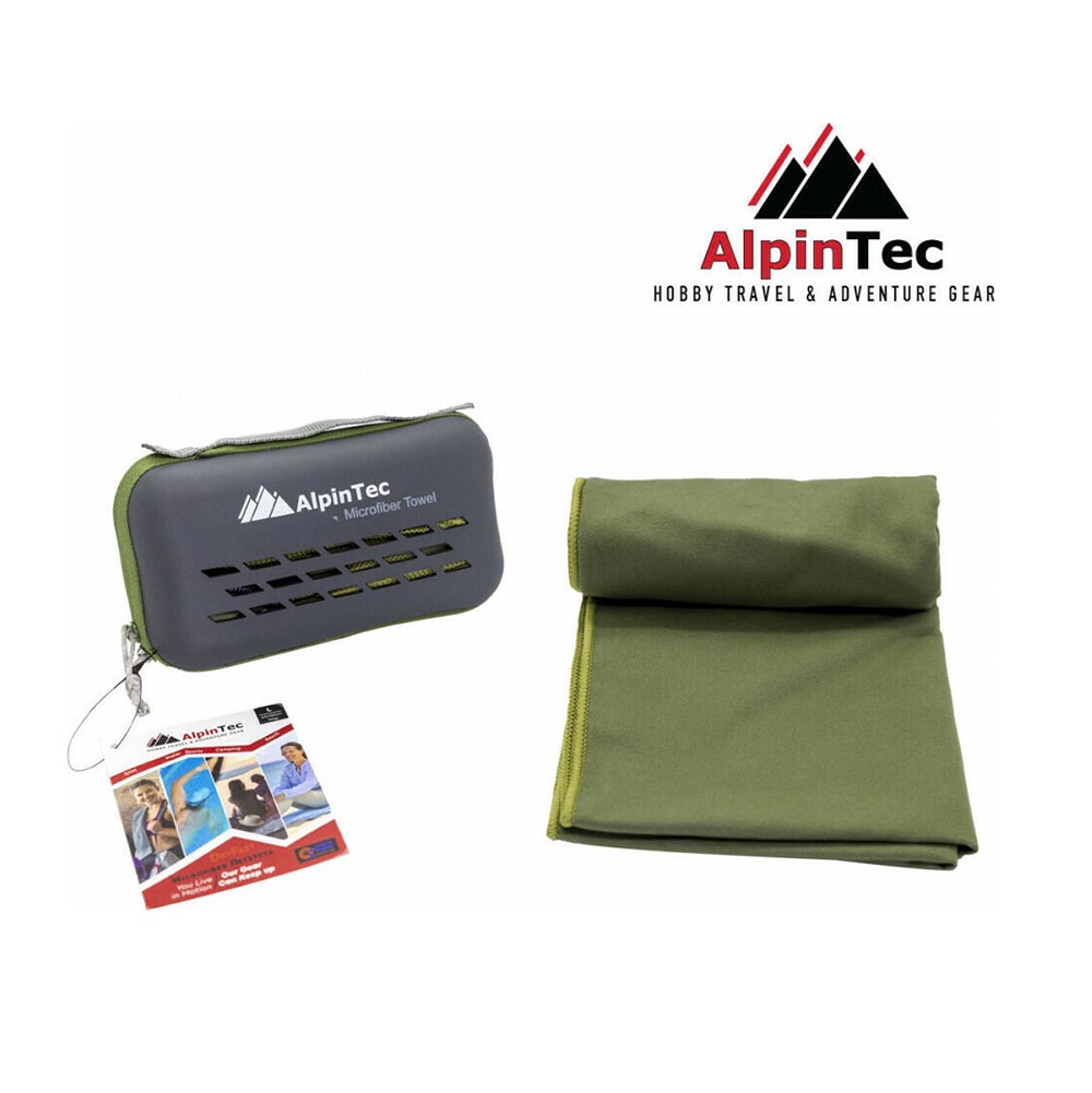 Πετσέτα Microfiber DryFast XXL 90x180 Army Green MS-XXL-DG Alpintec  - 13515