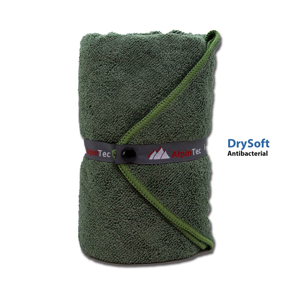 Πετσέτα Microfiber DrySoft Antibacterial XL 70x140 Army Green ARMT-XL-DG Alpintec - 80920