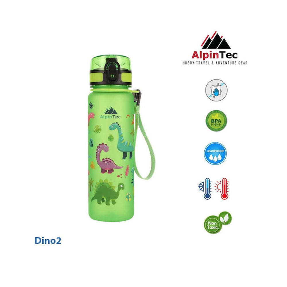 Παγούρι Kids Dino 500ml Vitality Green C-500VG-DIN AlpinTec - 1