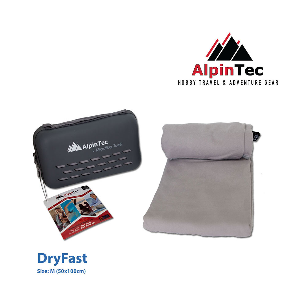 Πετσέτα Microfiber DryFast Μ 50x100 Grey MS-M-GY Alpintec - 36406