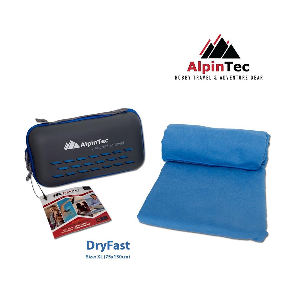 Πετσέτα Microfiber DryFast XL 75x150 Blue MS-XL-BE Alpintec - 13517