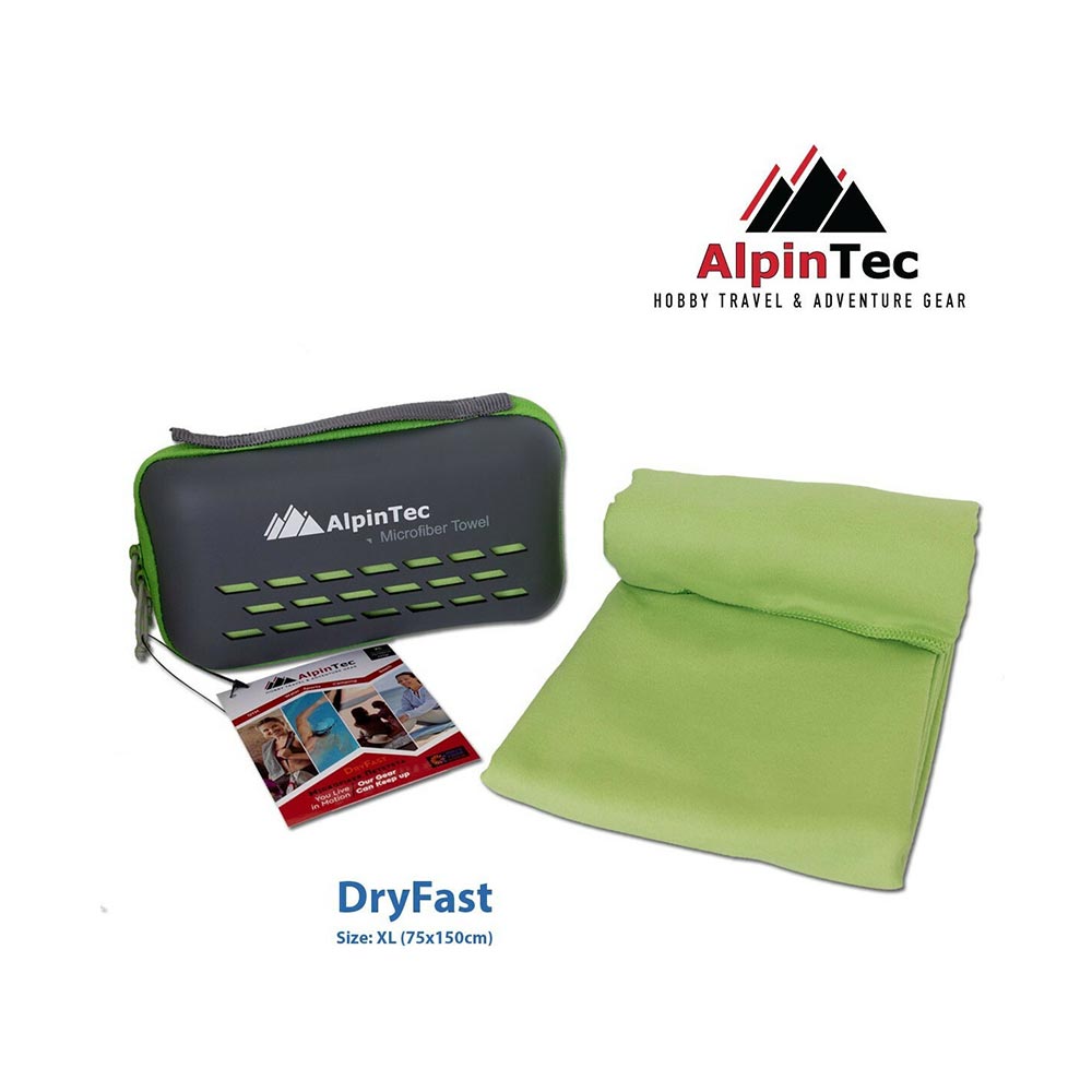 Πετσέτα Microfiber DryFast XL 75x150 Green MS-XL-GN Alpintec - 13516