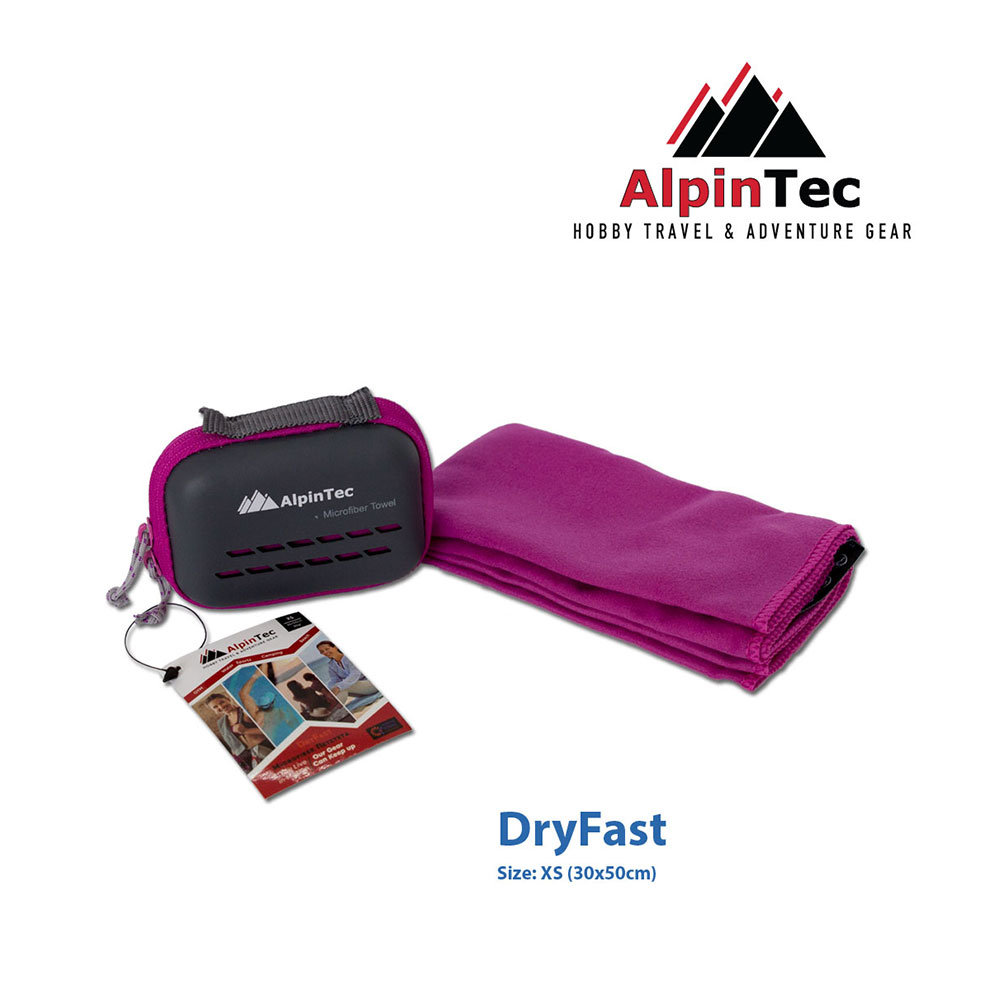 Πετσέτα Microfiber DryFast XS 30x50 Purple Alpintec - 36432