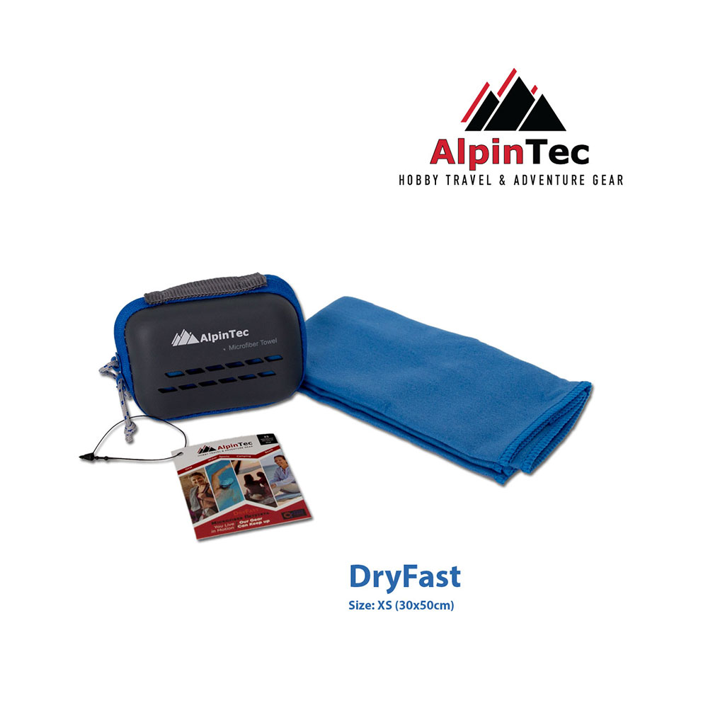 Πετσέτα Microfiber DryFast XS 30x50 Blue Alpintec - 36422