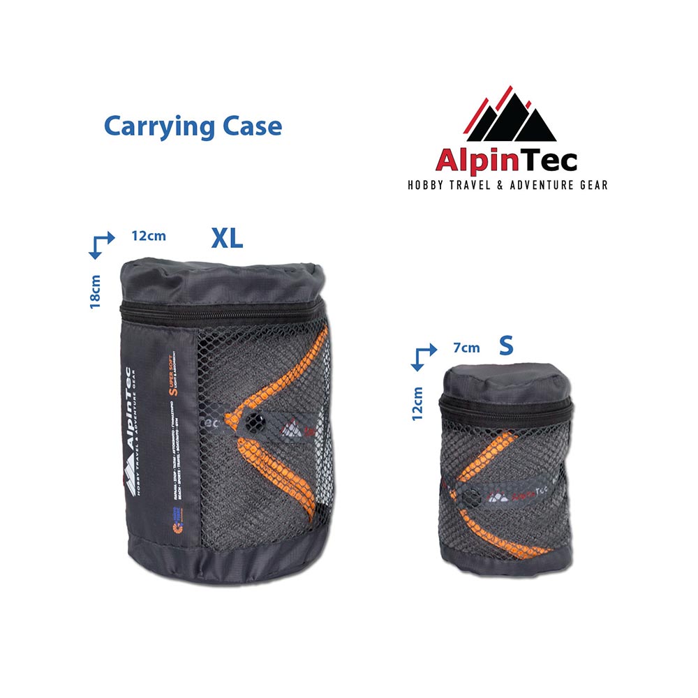 Πετσέτα Microfiber DrySoft XL 75x150 Terry Orange MT-XL-AOR Alpintec - 1