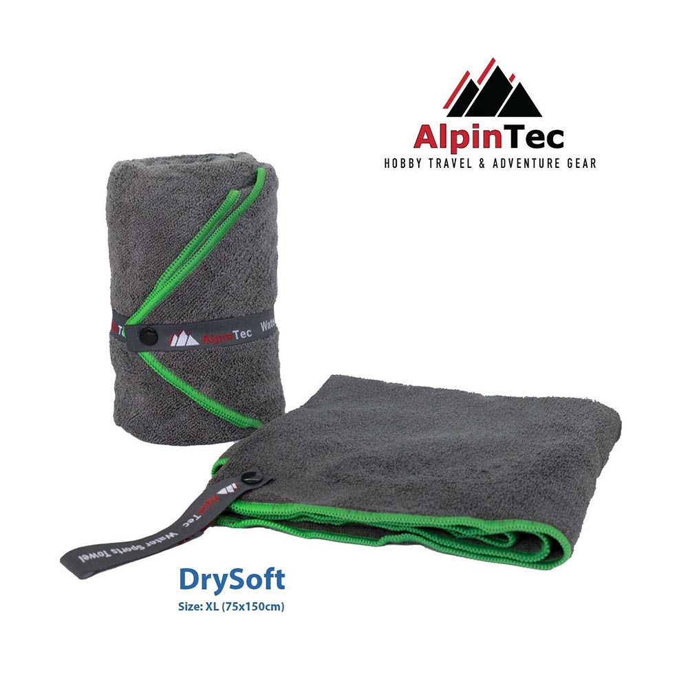 Πετσέτα Microfiber DrySoft XL 75x150 Terry Green MT-XL-AGN Alpintec - 0