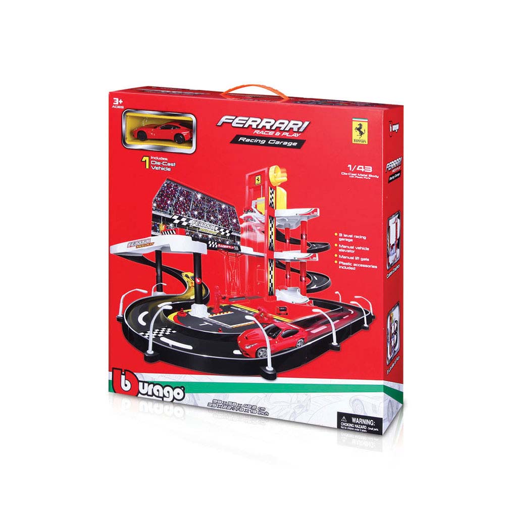 Πίστα Ferrari 1/43 Race and Play Racing Garage 18/30197 Bburago - 48075
