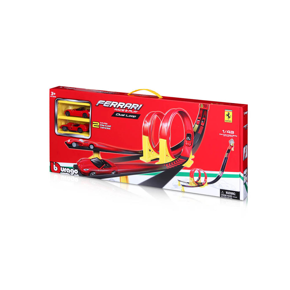 Πίστα Ferrari 1/43 Race and Play Dual Loop Set 18/31216 Bburago - 48078