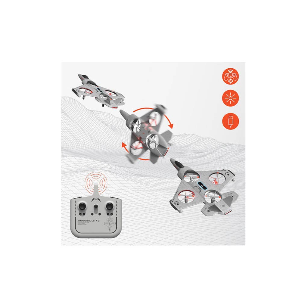 Τηλεκατευθυνόμενο Drone 2.4G 360° Thunderbolt Jet X-2 1212010151 Threesixty Group - 1