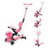 Πατίνι Τρίτροχο με Κάθισμα Go.Up Baby Lights 360 Coral Pink 844-210 Globber - 4