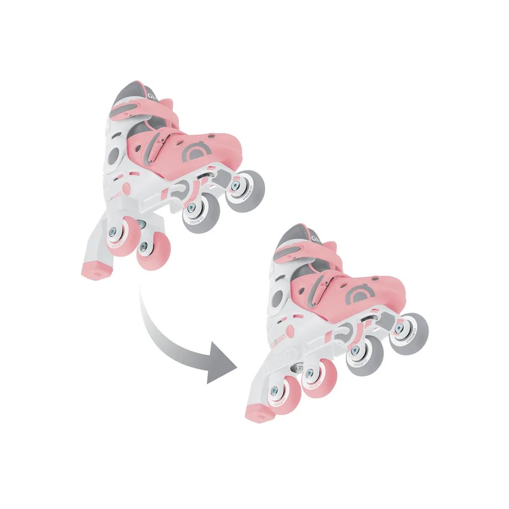 Rollers Inline Skates 2 In 1 No 30-33 Pastel Pink 783-210 Globber - 1