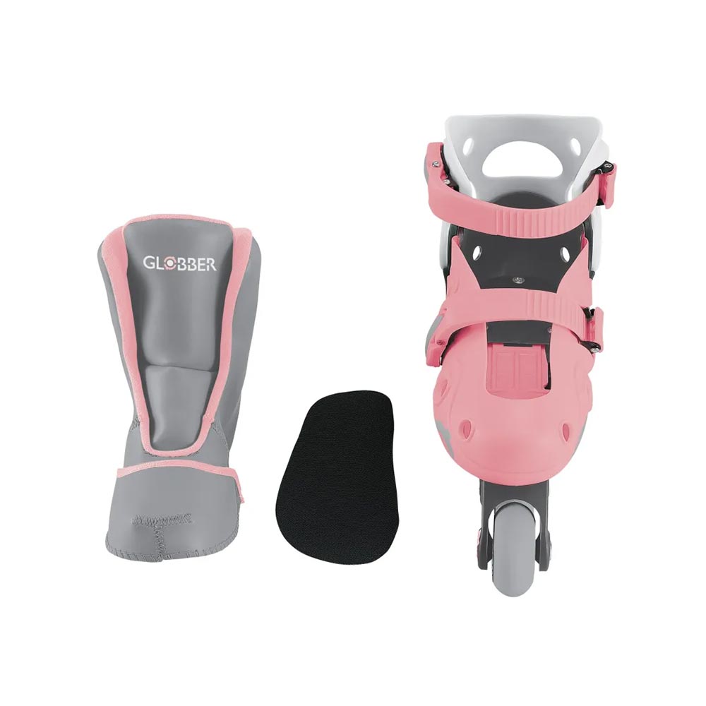 Rollers Inline Skates 2 In 1 No 30-33 Pastel Pink 783-210 Globber - 2