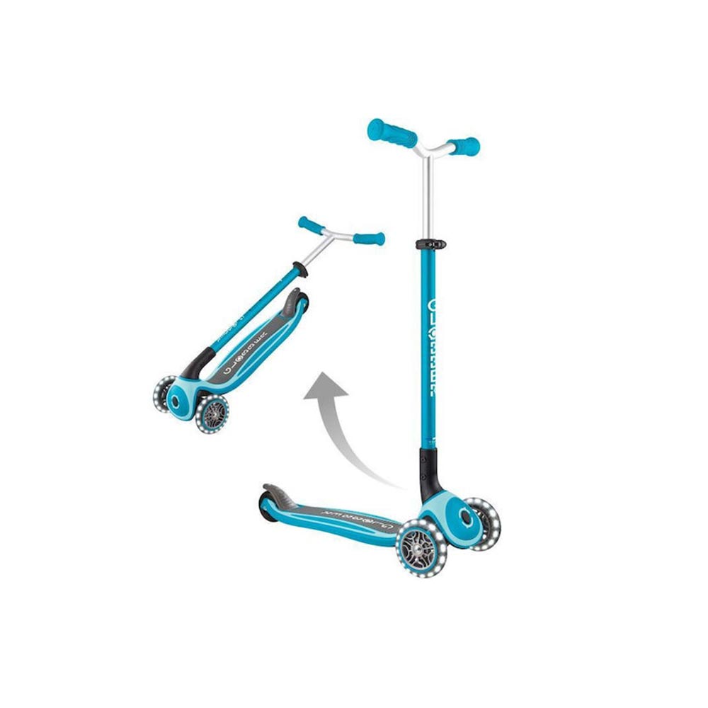 Πατίνι Τρίτροχο Αναδιπλούμενο Scooter Master Lights - Aqua 663-100 Globber - 4