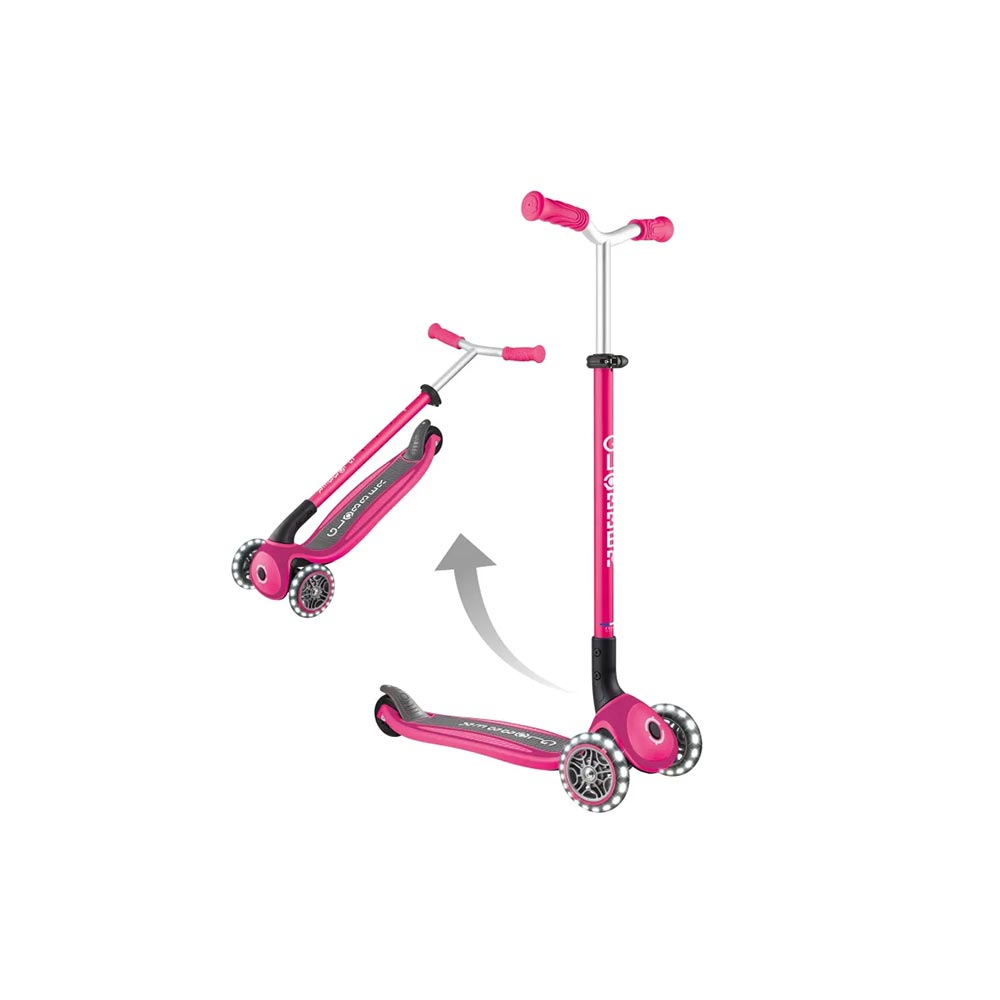 Πατίνι Τρίτροχο Αναδιπλούμενο Scooter Master Lights Pink 663-110 Globber - 5