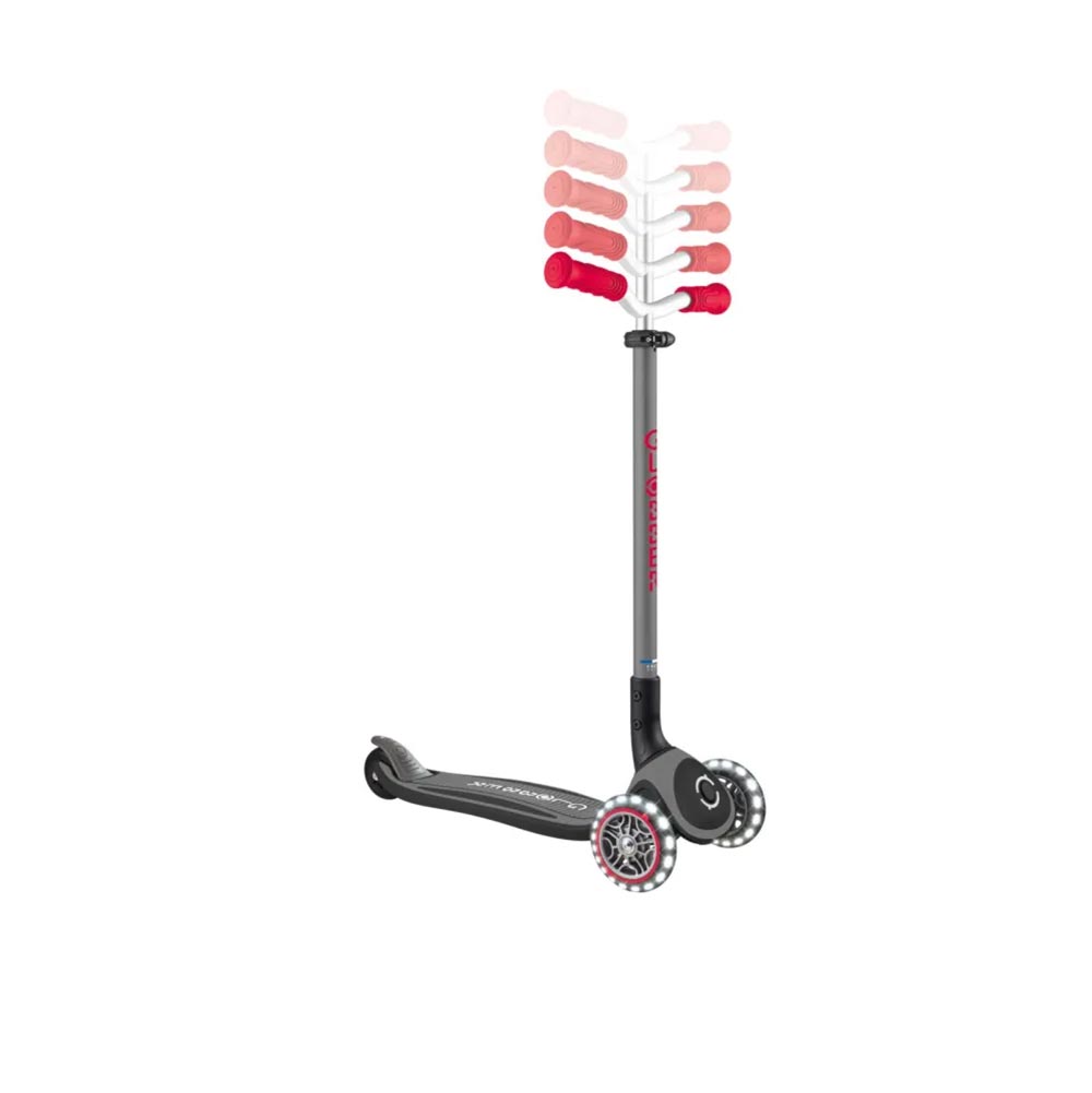 Πατίνι Τρίτροχο Αναδιπλούμενο Scooter Master Lights Black-Red 663-120 Globber - 1