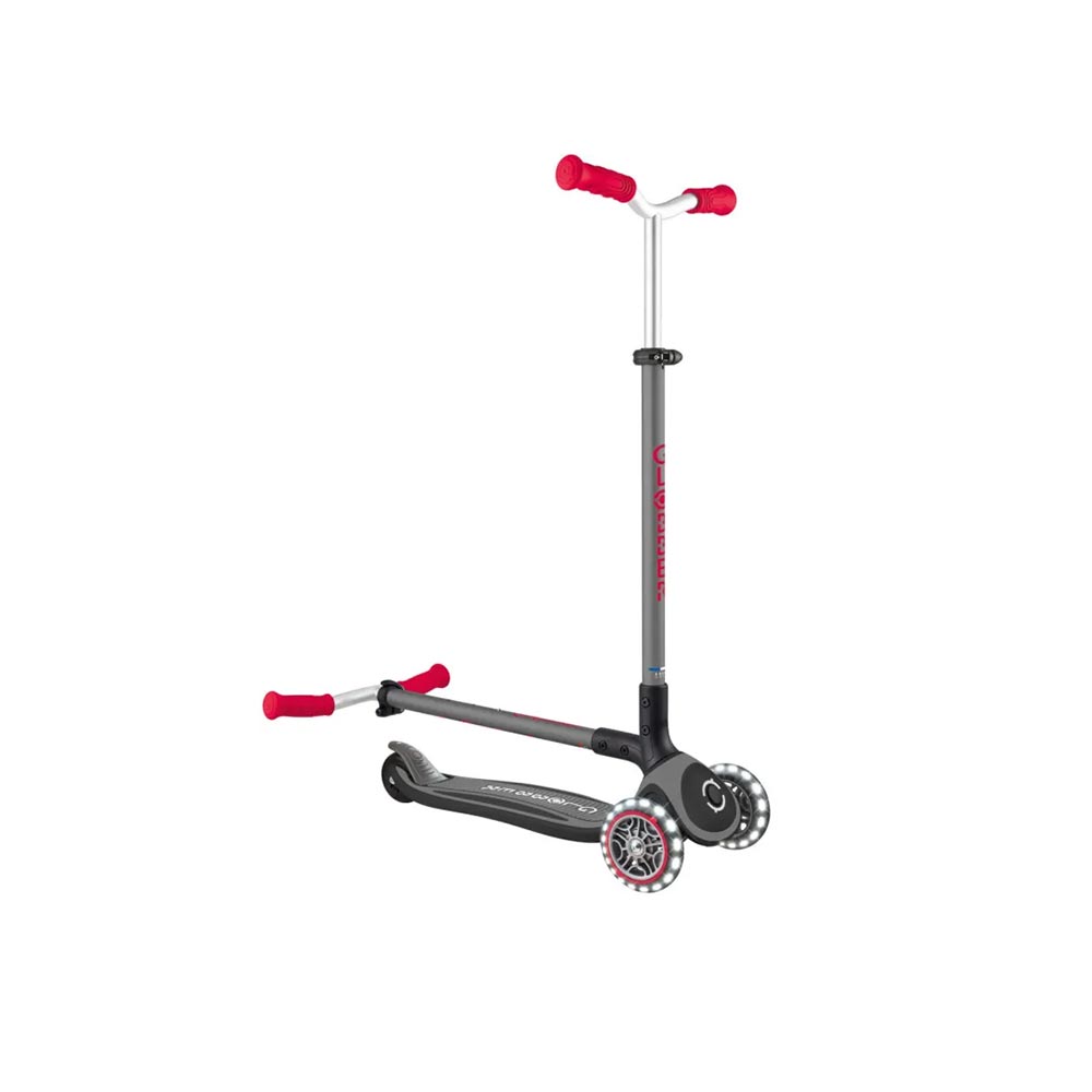 Πατίνι Τρίτροχο Αναδιπλούμενο Scooter Master Lights Black-Red 663-120 Globber - 3