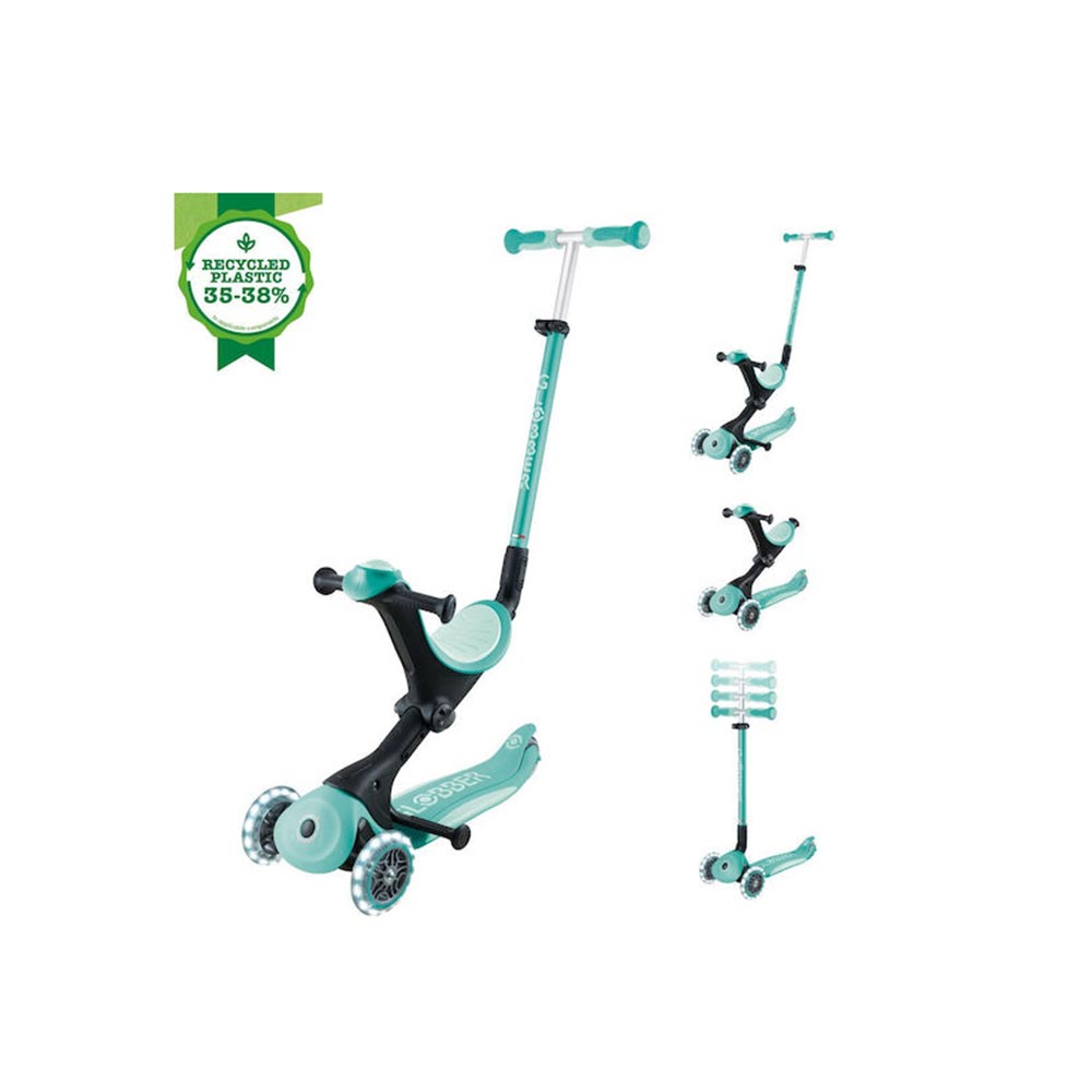 Πατίνι Τρίτροχο με Κάθισμα Go.Up Deluxe Fantasy Lights Dark Mint 646-706-2 Globber - 110183