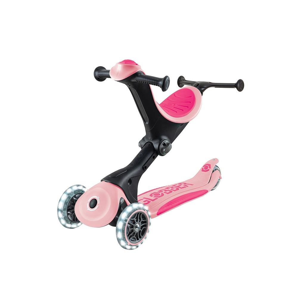 Πατίνι Τρίτροχο με Κάθισμα Go.Up Deluxe Fantasy Lights Pastel Pink 646-710 Globber - 4