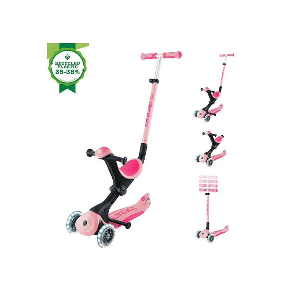 Πατίνι Τρίτροχο με Κάθισμα Go.Up Deluxe Fantasy Lights Pastel Pink 646-710 Globber - 111651