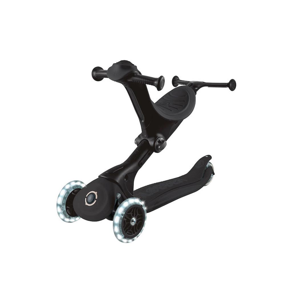 Πατίνι Τρίτροχο με Κάθισμα Go.Up Deluxe Fantasy Lights Black 646-720-2 Globber - 4
