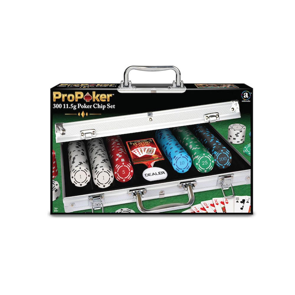 Σετ Μάρκες Texas Hold'em 300τμχ PR03352SP4 Ambassador - 0