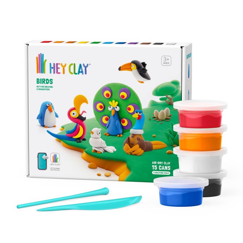 Παιχνίδι Κατασευών με Πηλό Hey Clay Birds 440046 Desyllas - 84741