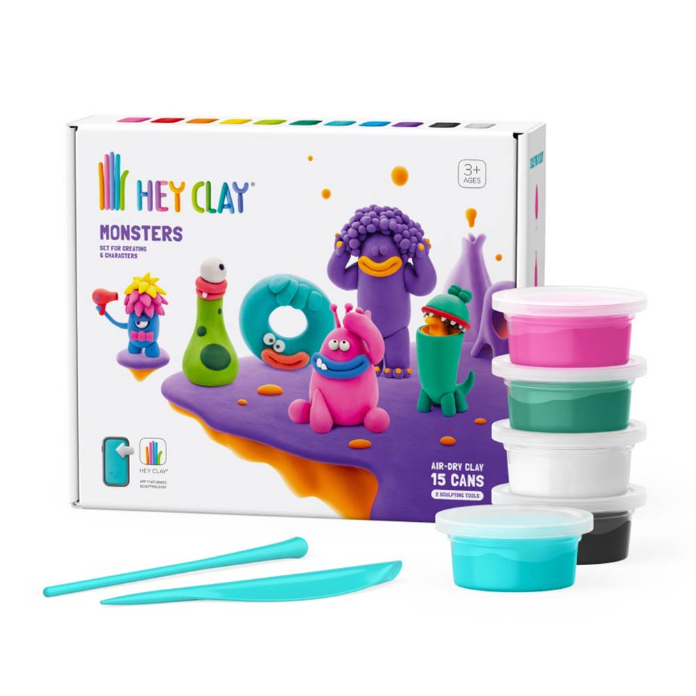 Παιχνίδι Κατασευών με Πηλό Hey Clay Monsters 440050 Desyllas - 84720