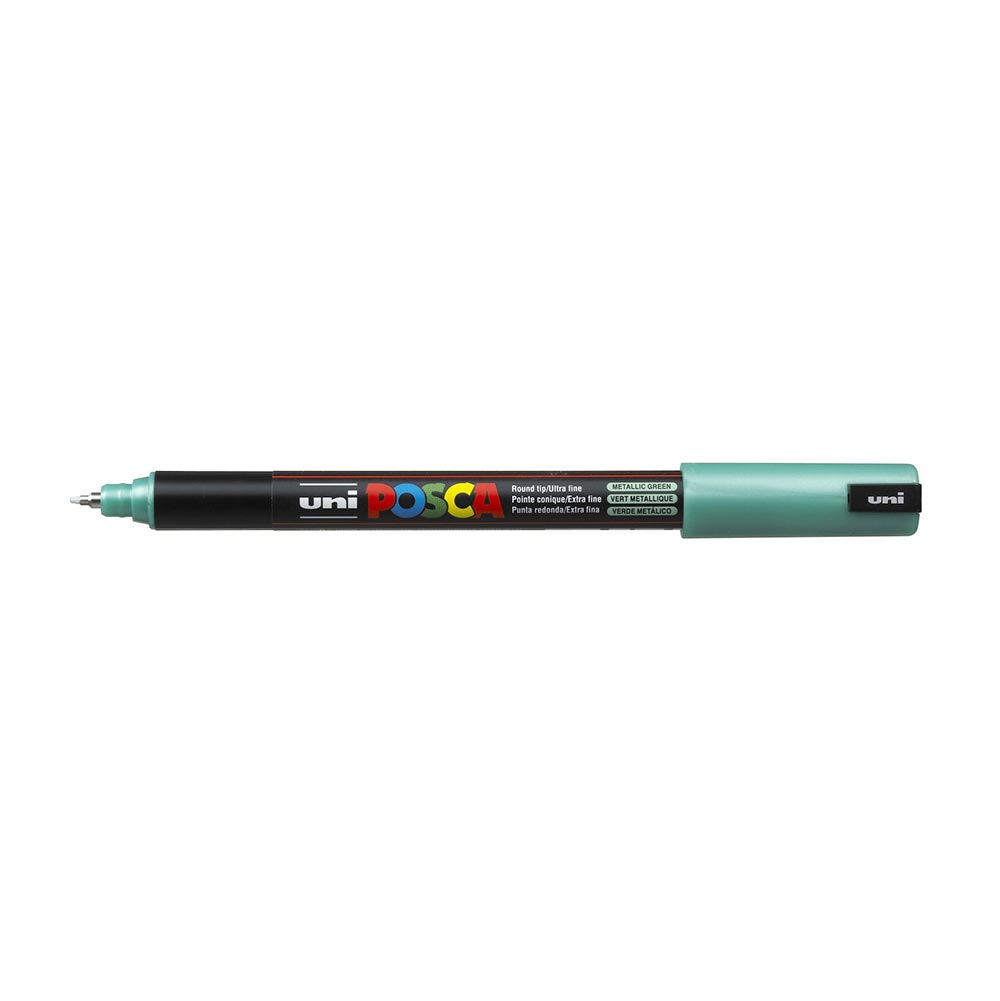 Μαρκαδόρος Σχεδίου Ανεξίτηλος Posca 0.7mm Metallic Green PC-1MR Uni - 82185