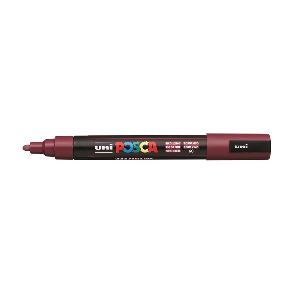 Μαρκαδοράκι Ανεξίτηλο Posca Medium 1.8-2.5mm Red Wine PC-5M Uni - 82183