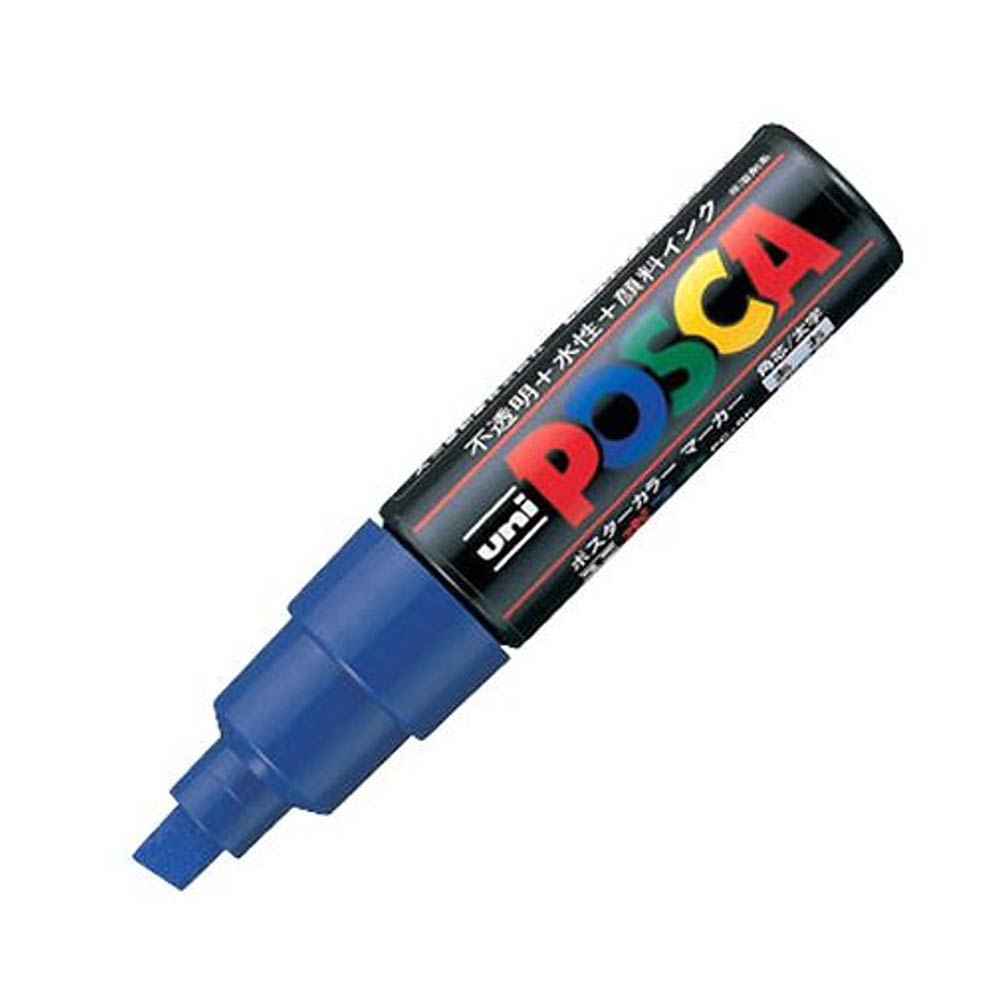 Μαρκαδόρος Ανεξίτηλος Posca 8.0mm Μπλε PC-8K Uni - 1