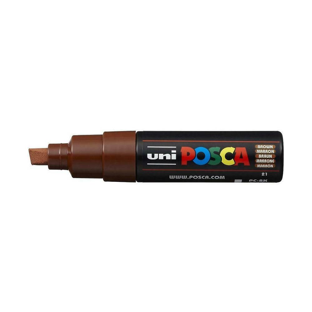 Μαρκαδόρος Ανεξίτηλος Posca 8.0mm Καφέ PC-8K Uni - 1