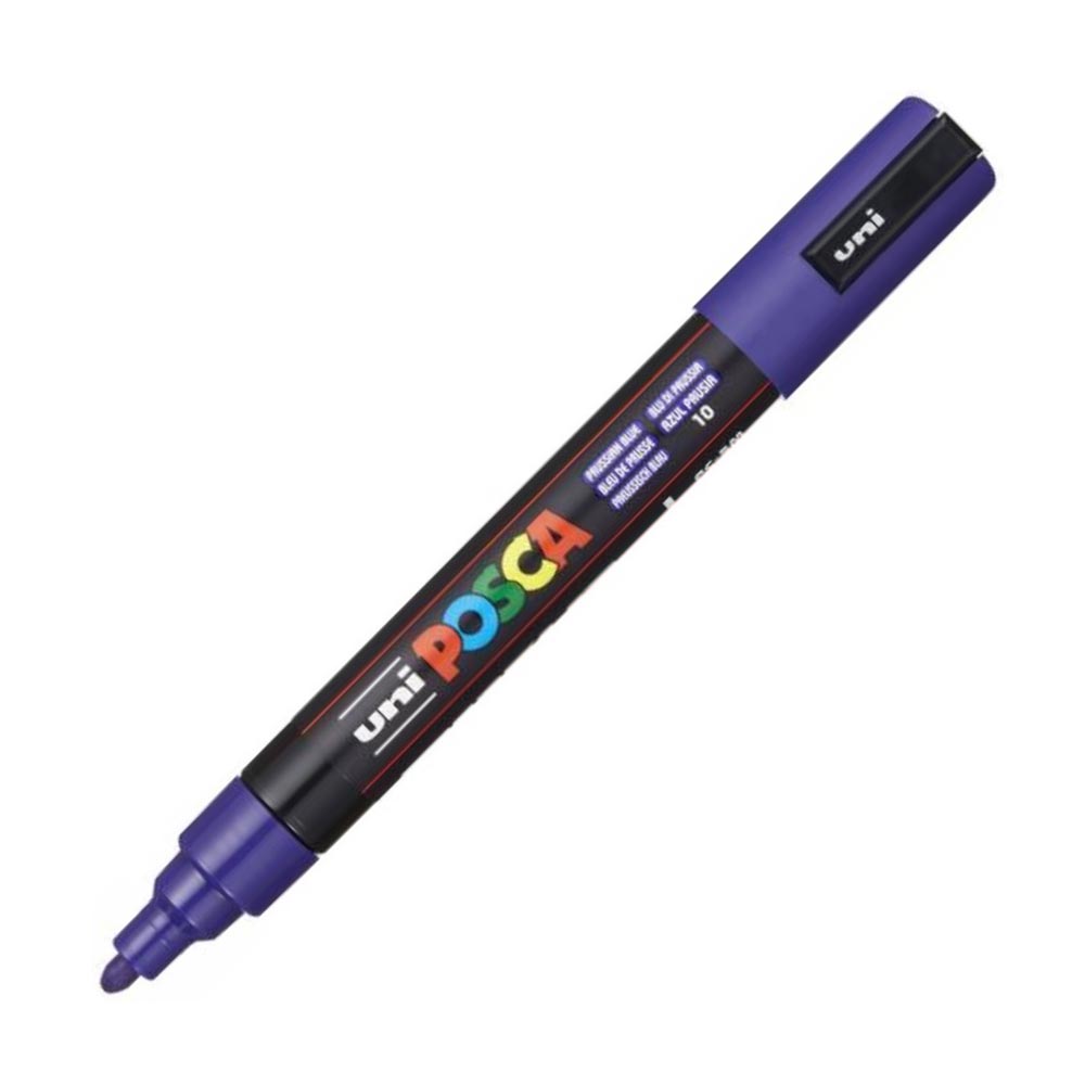 Μαρκαδοράκι Ανεξίτηλο Posca Medium 1.8-2.5mm Prussian Blue PC-5M Uni - 1